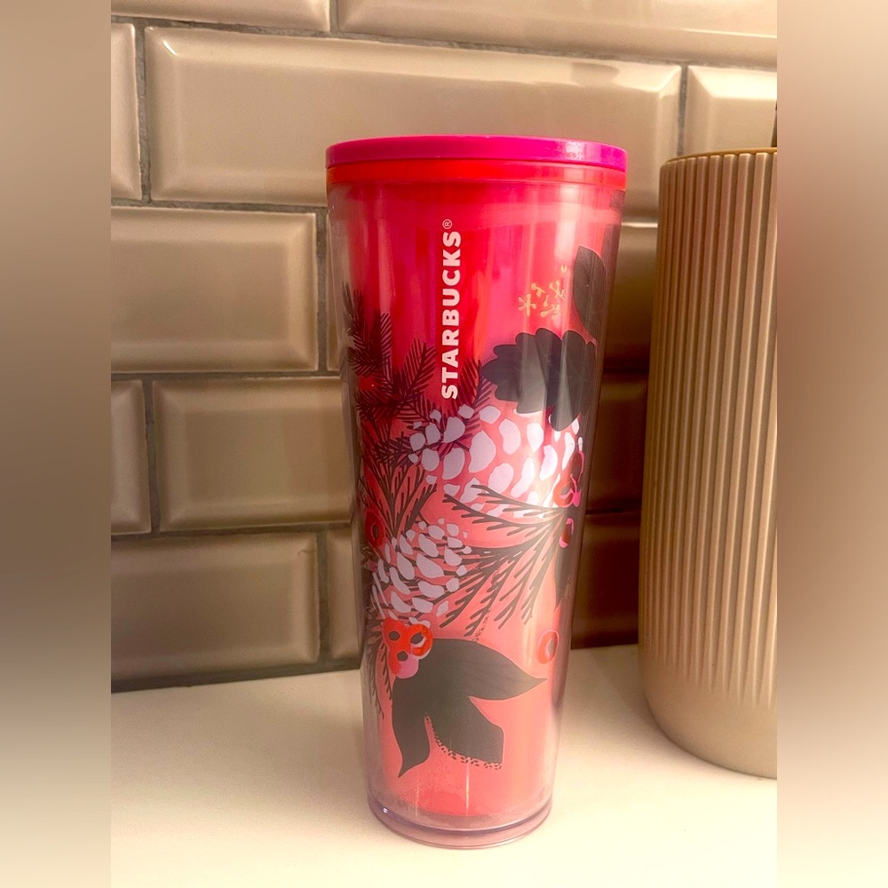 Starbucks 2021 pink pine berry cold cup tumbler
